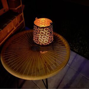 Pier One Black Metal Candle Lantern